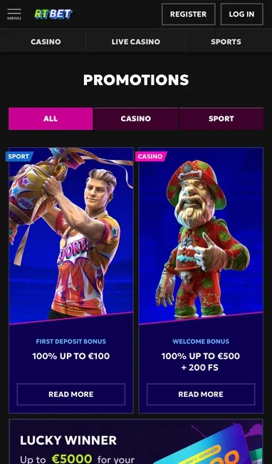 Rtbet bonus